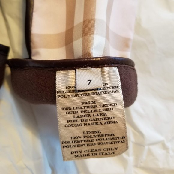 Burberry Pink and Brown Plaid Gloves - Picture 6 of 16